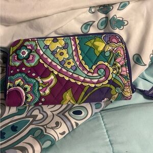 Vera Bradley Purple and Green Wallets with Artistic Flair